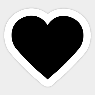 Black Heart Sticker